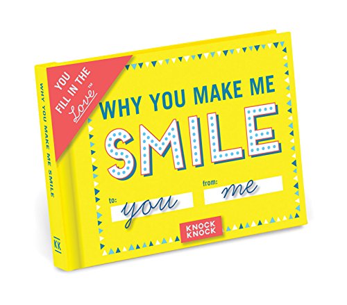 Book Cover Knock Knock Why You Make Me Smile Fill in the Love Book Fill-in-the-Blank Gift Journal, 4.5 x 3.25-inches