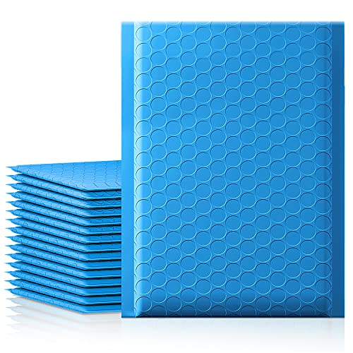 Fuxury Bubble Mailer, 6x10 Inch Bubble Mailers 25 Pack, Self-Seal Adhesive Padded Envelopes, Water Resistant Mailers, Shipping Envelopes for Packaging, Small Business, Mailing,Bulk Sky Blue #0