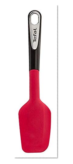 Tefal K2064614 Ingenio Tefal Maryse Spatule en Silicone ustensile de cuisine noir et rouge résistant  sans bisphénol A avec insert silicone