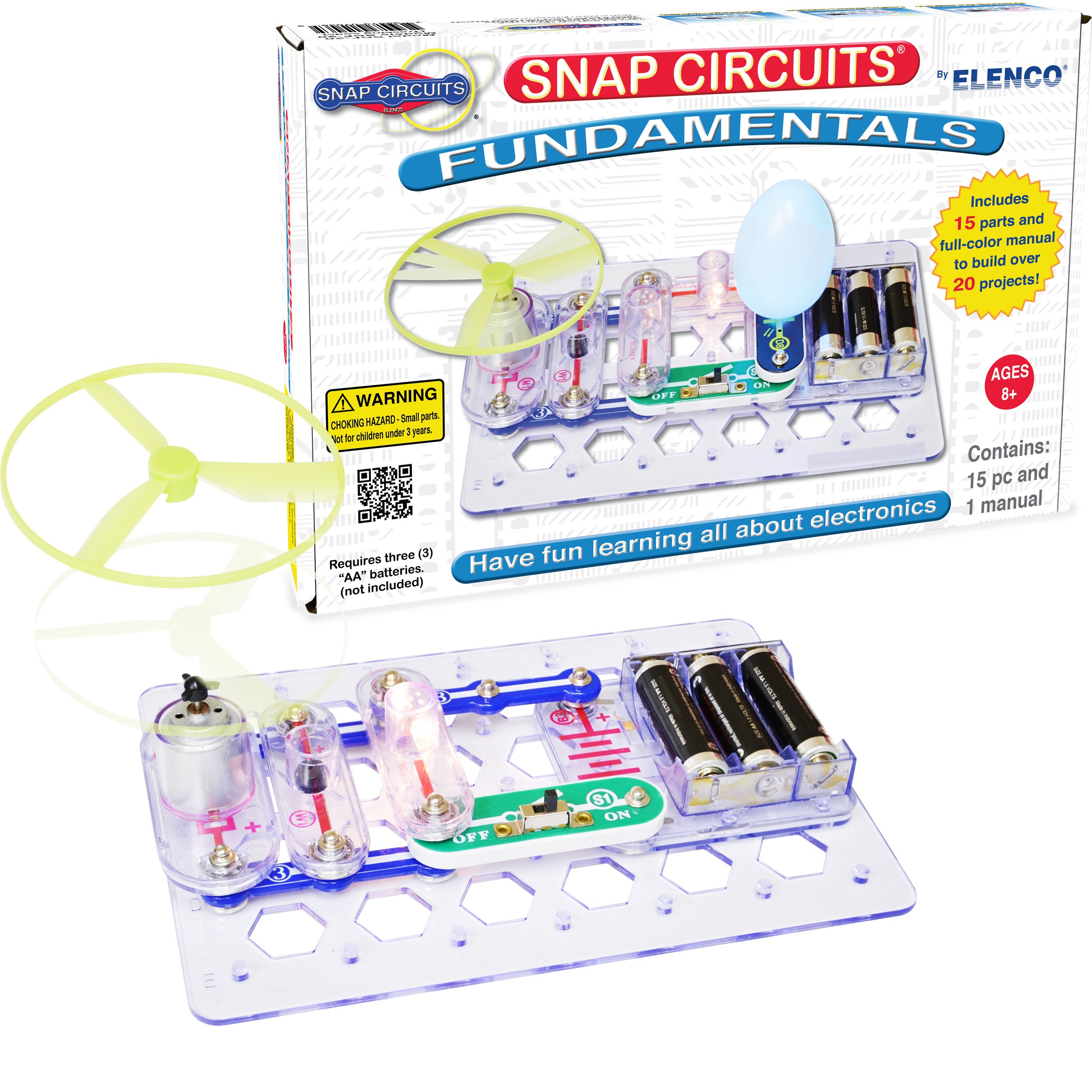 Book Cover Snap Circuits Fundamentals: An Introduction to Electronics Circuits | Electronics Exploration Kit