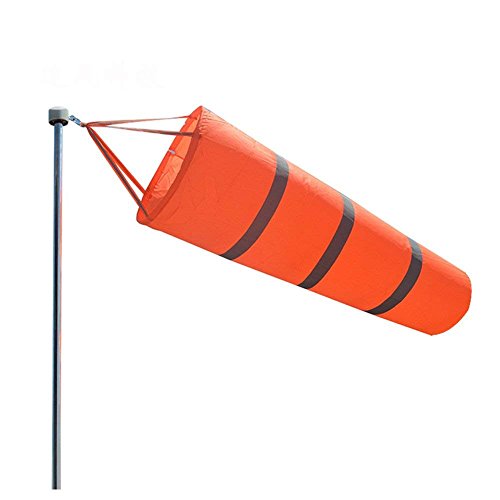 Qishi Airport Windsock Rip-Stop Outdoor Rainbow Wind Measurement Sock Bag with Reflective Belt(30" 40" 60") (30")