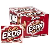 Extra Cinnamon Sugarfree Gum Bulk, Individually Wrapped, Perfect for Fresh Breath at School, Work, and Travel, 15 Count, 10 Pack