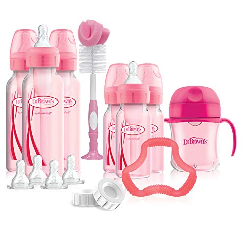 Dr. Brown's Options+ Baby Bottles Gift Set, Pink