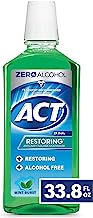 Book Cover ACT Restoring Anticavity Fluoride Mouthwash, Mint Burst, 33.8 Fl Oz