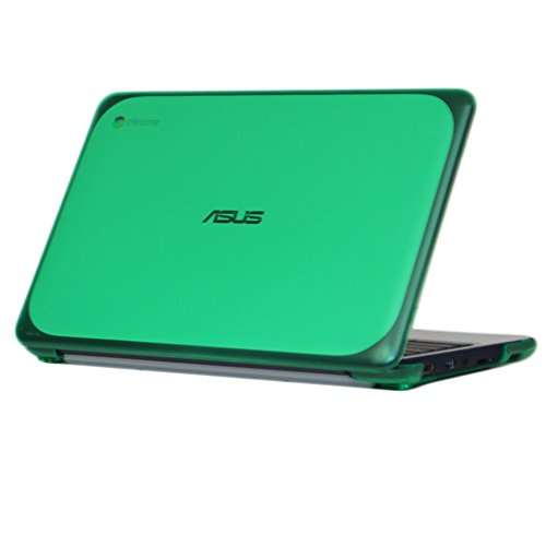 mCover iPearl Hard Shell Case for 11.6" ASUS Chromebook C202SA Series Laptop - Green