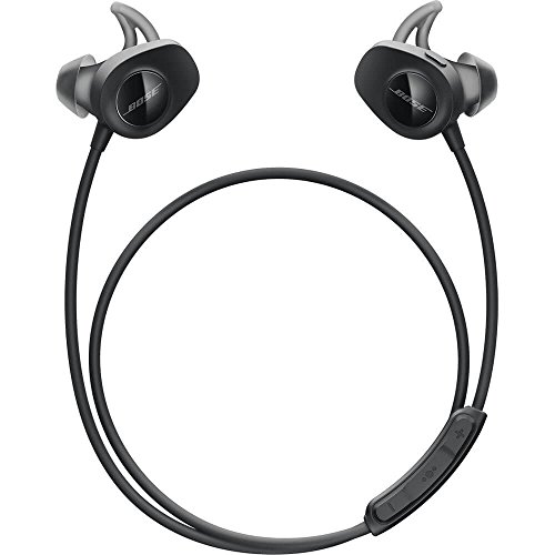 Bose SoundSport, Wireless Earbuds, (Sweatproof Bluetooth Headphones for Running and Sports), Black