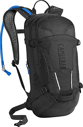 CamelBak M.U.L.E. Mountain Biking Hydration Pack - 20 Percent More Water Per Sip - Easy, Black, 3 L/100 oz (1115001000)