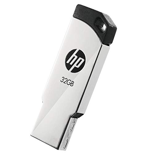 HP v236w 32GB USB 2.0 Flash Drive, Compact Slim Metallic Design