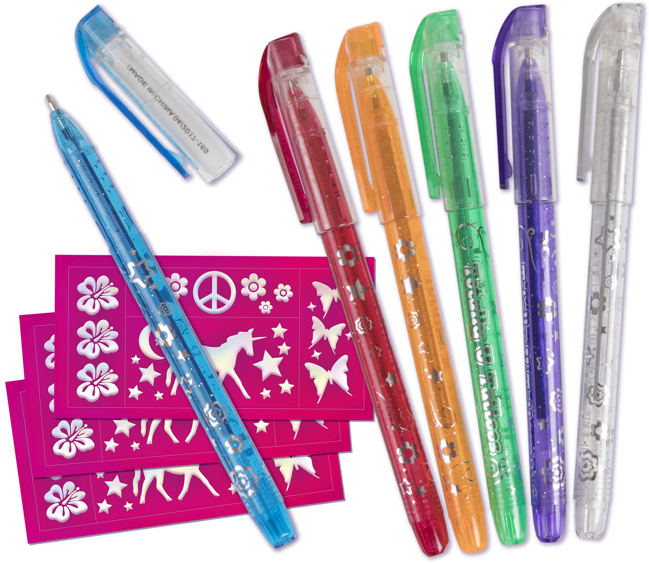 Kangaroo's Totally U Tattoos, Tattoo Pen Set & Bonus Stencils