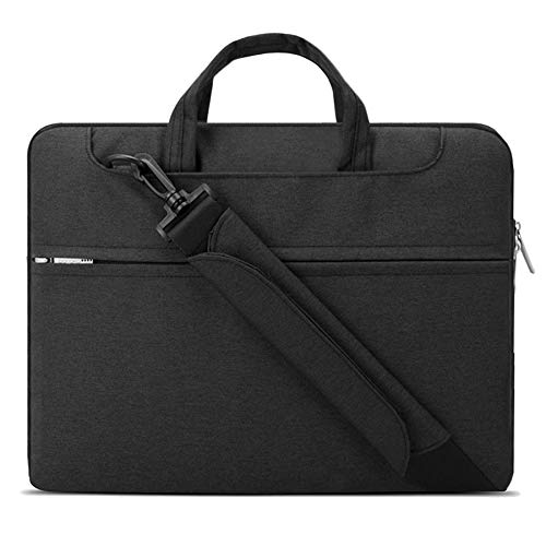 Lacdo 15.6 Inch Laptop Shoulder Bag Sleeve Case for 15.6" Acer Aspire 5 E 15, Predator Helios 300, Flagship/ASUS VivoBook 15, TUF FX505 / Dell Inspiron 15 / Lenovo IdeaPad/HP Pavilion, Envy, Black