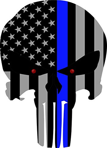Gadsen Flags in USA Punisher Stickers - Flag Supports Police, Military and First Responders. for Cars Trucks Vinyl Buy Now !