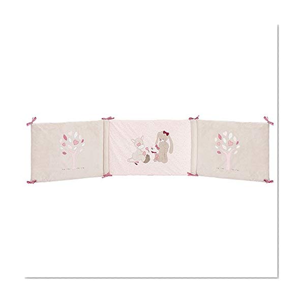 Nattou Tour de lit Bébé 70x140 cm et 60x120 cm, Fille, rose - Nina, Jade et Lili