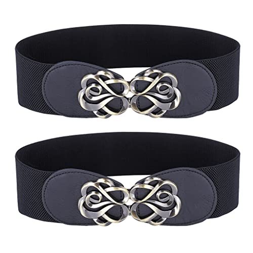 Women Stretchy Vintage Dress Belt Elastic Waist Cinch Belt CL413