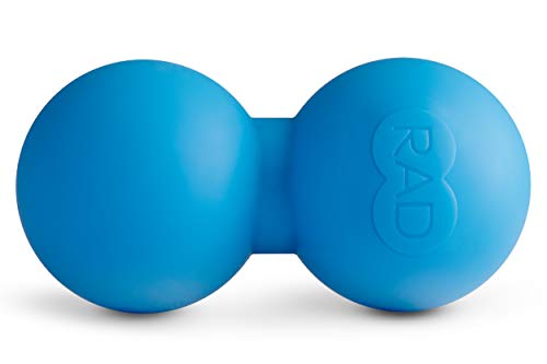 RAD Roller XL I Deep Tissue Peanut Massage Ball for Neck, Upper Back, Thoracic Spine, Psoas, Quads and Hamstring Self Myofascial Release, Massage and Mobility (Light Blue)