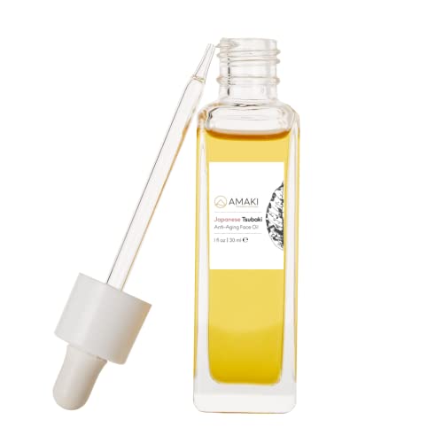 Japanese Tsubaki Oil: Face Moisturizer for Women (30ml) - Anti Aging, Hydrating, Gua Sha Compatible by Amaki