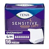 Tena Intimates Incontinence Overnight Underwear for Women, Size Small/Medium, 16 ct