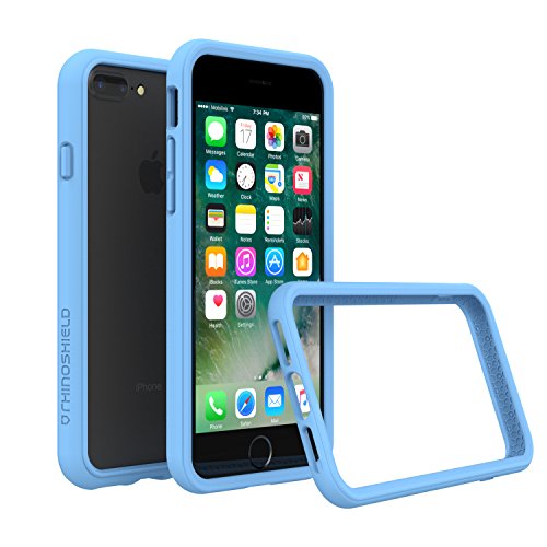 RhinoShield Ultra Protective Bumper Case Compatible with [iPhone 8 Plus / 7 Plus] | CrashGuard - Military Grade Drop Protection Compatible with Full Impact, Slim, Scratch Resistant - Black