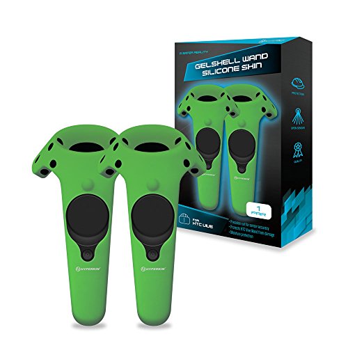 Hyperkin GelShell Controller Silicone Skin for HTC Vive (Green) (2-Pack)
