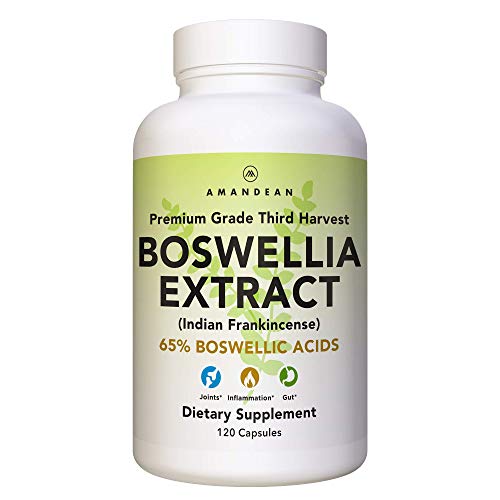 Premium Boswellia Serrata Extract | 500mg 120 Veggie Capsules | 65% Boswellic Acids with AKBA | Natural Ayurvedic Supplement (Indian Frankincense) for Inflammation and Joint Pain* (Packaging May Vary)