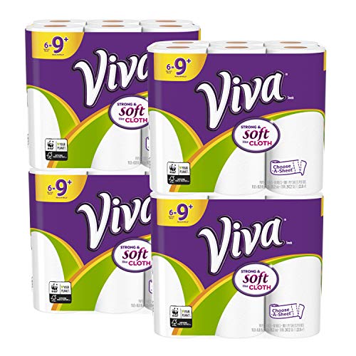 Book Cover VIVA Choose-A-Sheet* Paper Towels, White, Big Plus Roll, 24 Count