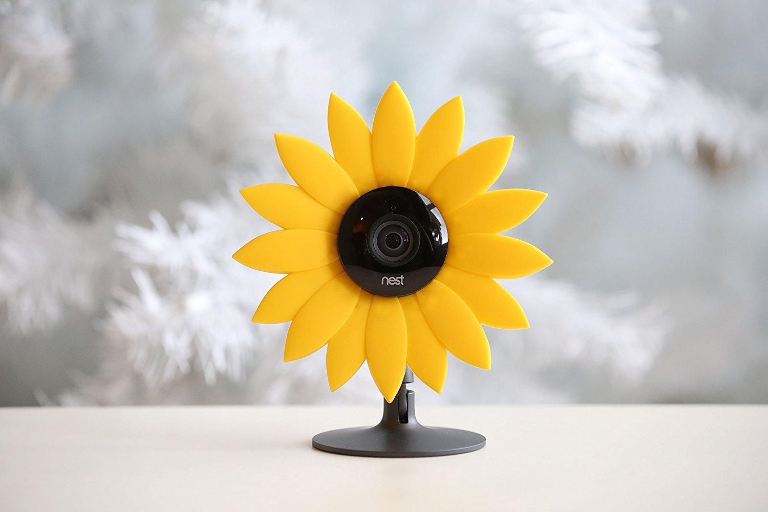 Book Cover Hide-Your-Cam Nest Cam Security Camera Camouflage Sun Flower Cover Skin Case Disguise Protection Decoration Also Fits on Yi Home Cam