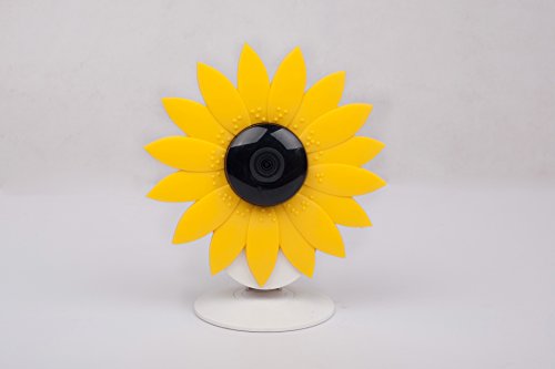 Hide-Your-Cam Yi Home Cam Security Camera Camouflage Cover Skin Case Disguise Protection Decoration Sun Flower Also Fits on Nest Cam
