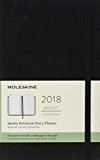 Moleskine 12 Month Weekly Planner, Large, Black, Soft Cover (5 x 8.25)