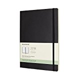 Moleskine 12 Month Weekly Planner, Extra Large, Black, Soft Cover (7.5 x 10)