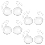 Lunies Apple Earpods Covers Anti-Slip Silicone Soft Sport Earbud Tips for iPhone 6S/6 Plus/5S/5C/5 Earbuds Comfortable 4 Pairs Clear