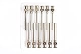 C-U Innovations 12 Pack - Dispensing Needle 1" - All Metal Stainless Steel Blunt Tip Luer Lock 8 10 12 14 Gauge (All Sizes)