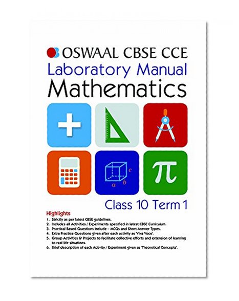Oswaal CBSE CCE Laboratory Manual For Class 10 Term I (April to September) Mathematics