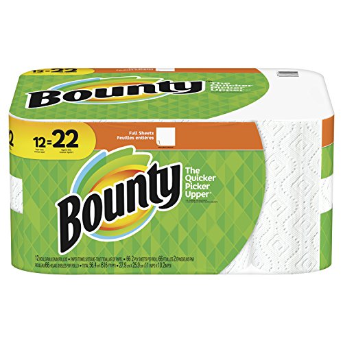 Bounty Paper Towels, Super Rolls, 74 sheets, 12 rolls