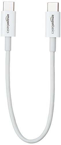 AmazonBasics USB Type-C to USB Type-C 2.0 Cable - 15.2 cm - White
