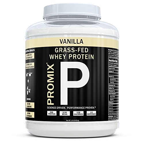 Book Cover Performance Whey Protein Powder Concentrate - PROMIX Standard 100 Percent All Natural Grass Fed & Undenatured - Best for Optimum Fitness Nutrition Shakes & Energy Smoothie Bowls: Vanilla 1 lb Bulk