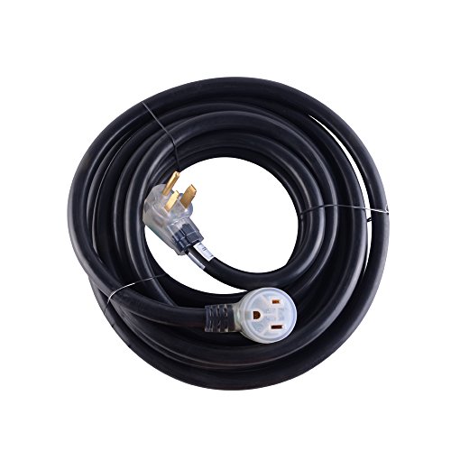 ALEKO 50 Amp 220 Volt Welder Extension Cord with Lighted End – 8 AWG Power Extension for Welding Machines – 50 ft, ETL