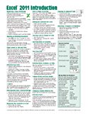 Excel 2011 for Mac: Introduction Quick Reference Guide (Cheat Sheet of Instructions, Tips & Shortcuts - Laminated Cards) by Beezix Inc. (2011-02-22)