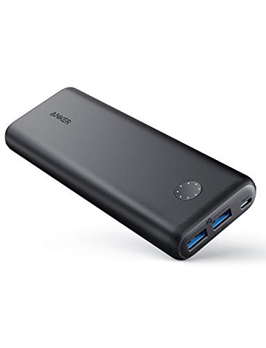 Book Cover Anker PowerCore II 20000, 20100mAh Portable Charger with Dual USB Ports, PowerIQ 2.0 (up to 18W Output) Power Bank, Fast Charging for iPhone, Samsung and More (Compatible with Quick Charge Devices)