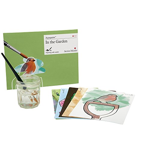 Book Cover in The Garden Aquapaint - Reusable Water Painting by Active Minds | Specialist Alzheimer's/Dementia Art Activity w/Five Painting Designs
