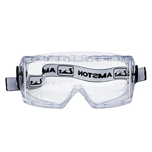 Book Cover Amston Safety Goggles - ANSI Z87.1 & OSHA Compliant - Protective Eyewear for Construction, DIY, Lab & Home (1)
