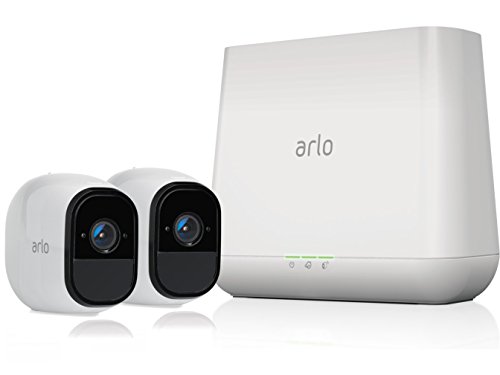 Book Cover Arlo Pro - Wireless Home Security Camera System with Siren | Rechargeable, Night vision, Indoor/Outdoor, HD Video, 2-Way Audio, Wall Mount | Cloud Storage Included | 2 camera kit (VMS4230)