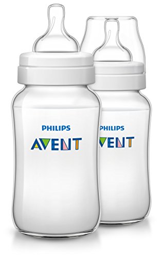 Philips Avent Anti-Colic Baby Bottles Clear, 11oz, 2 Piece
