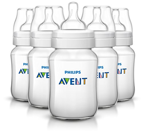 Book Cover Philips Avent Anti-Colic Baby Bottles Clear, 9oz 5 Piece