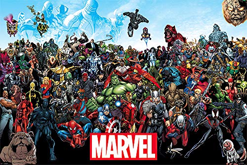 POSTER STOP ONLINE Marvel Comics Universe - Comic Poster/Print (All Marvel Characters) (Size 36" x 24")