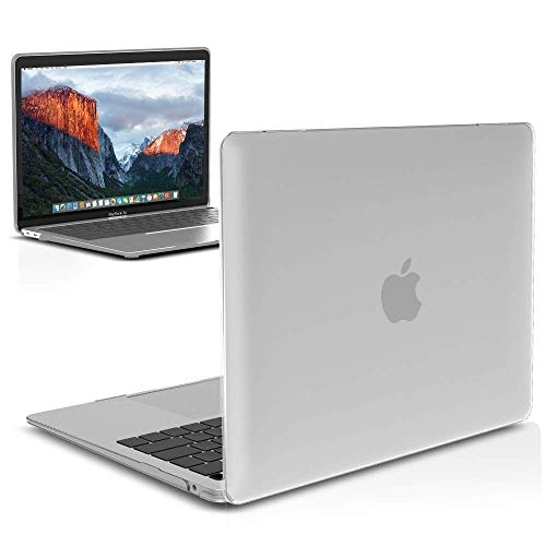IBENZER Compatible with New MacBook Air 13 inch Case 2022 2021 2020 M1 A2337 A2179 A1932, Plastic Hard Shell Case for Mac Air 13 Retina Display with Touch ID (2018-2022), Frost Clear, MMA-T13CL