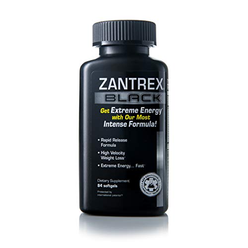 Zantrex Black - Weight Loss Supplement Pills - Weight Loss Pills - Weightloss Pills - Dietary Supplements for Weight Loss - Lose Weight Supplement - Energy and Weight Loss Pills - 84 Count