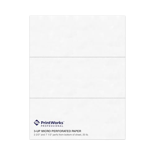 Printworks Professional: 04120Â Letter (215.9Â x 279.4Â mm) White Paper Inkjet PrintersÂ â€“Â Universal Paper Inkjet Printer (215.9Â x 279.4Â mm), Letter White 500Â Sheets)