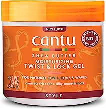 Book Cover Cantu Shea Butter for Natural Hair Moisturizing Twist & Lock Gel 370 g
