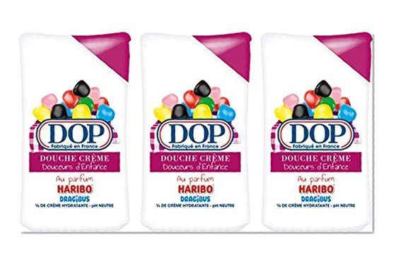 Dop - Douche Crème Douceurs d'Enfance au Parfum Haribo Dragibus 250 ml - Lot de 3
