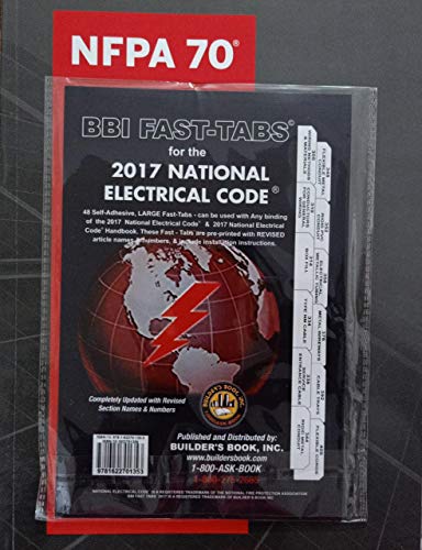 Book Cover NFPA 70 2017 : National Electrical Code (NEC) Paperback (Softbound) and Index Tabs, by NFPA, 2017 Edition, Set