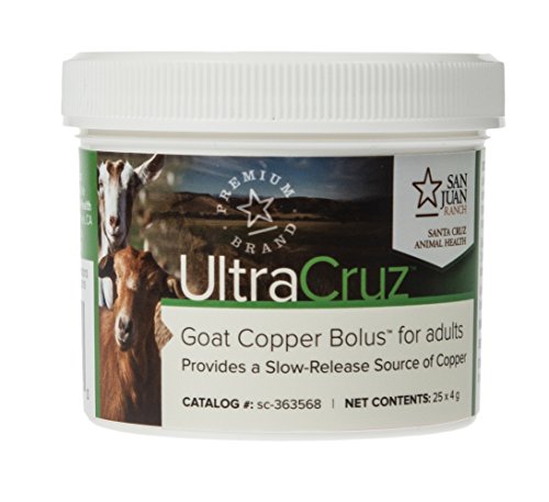 Book Cover UltraCruz - sc-363568 Goat Copper Bolus Supplement for Adults, 25 Count x 4 Grams